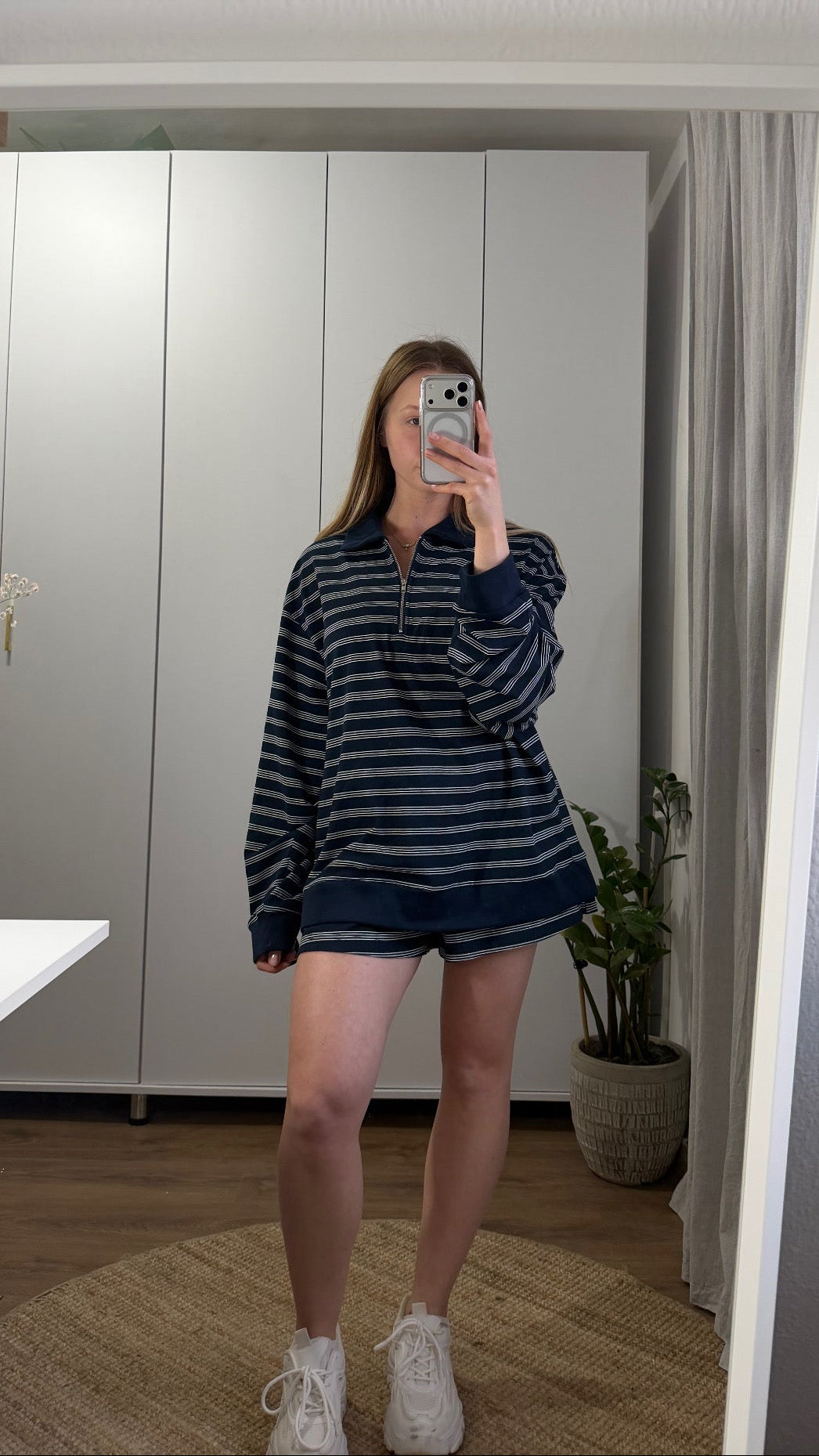 Classic Navy Stripe Shorts