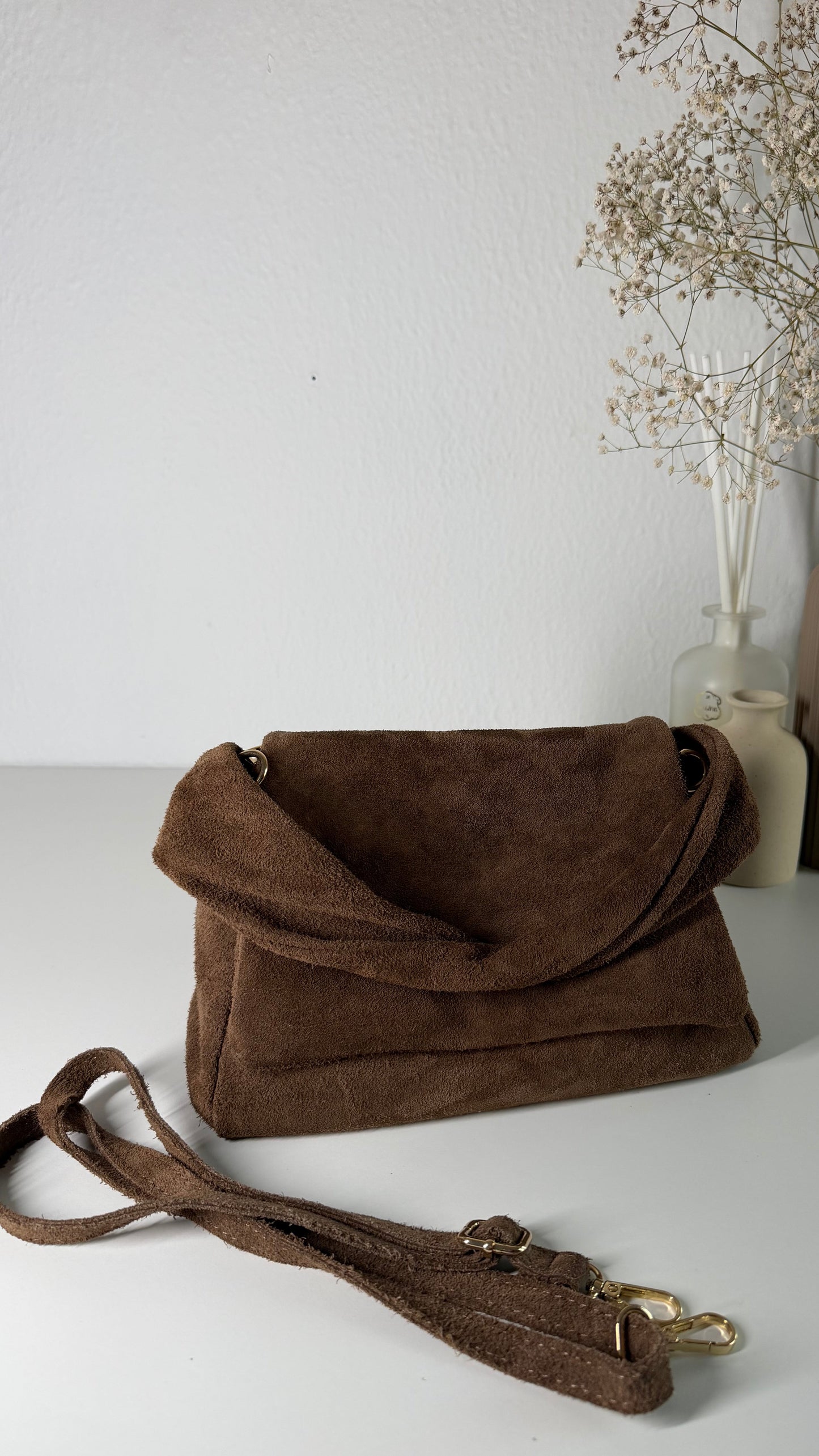 Classic Leather Shoulder Bag